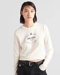 Print jersey top