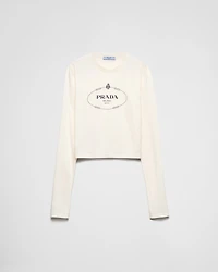 Print jersey top
