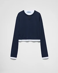 Long-sleeved jersey T-shirt