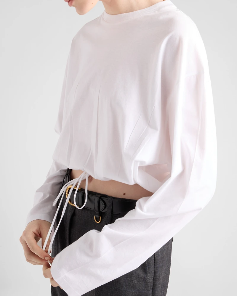 Long-sleeved jersey T-shirt