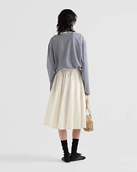 Long-sleeved striped jersey T-shirt