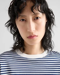 Long-sleeved striped jersey T-shirt