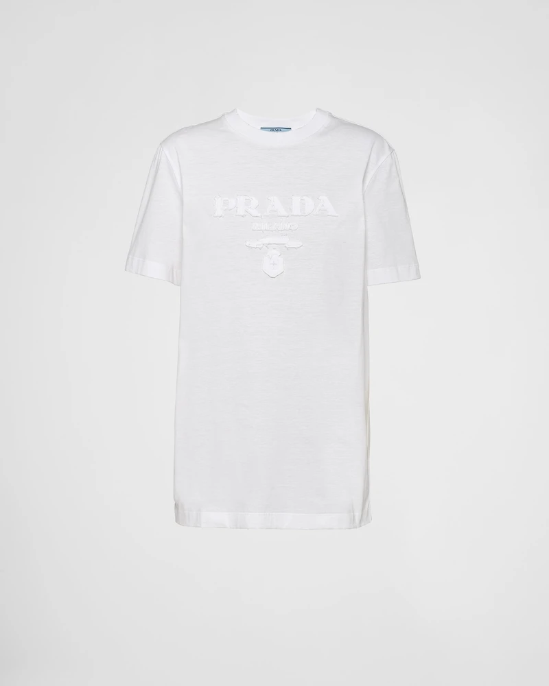 Embroidered jersey T-shirt