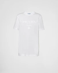 Embroidered jersey T-shirt
