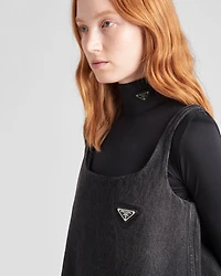 Jersey turtleneck top