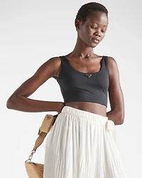 Stretch jersey top