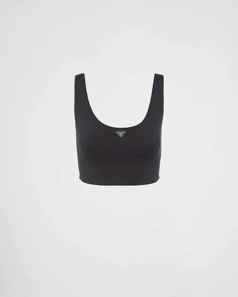 Stretch jersey top