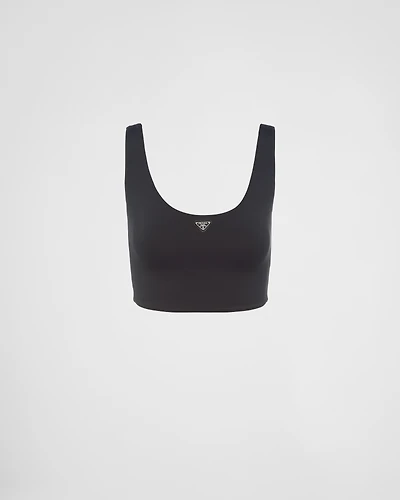 Stretch jersey top