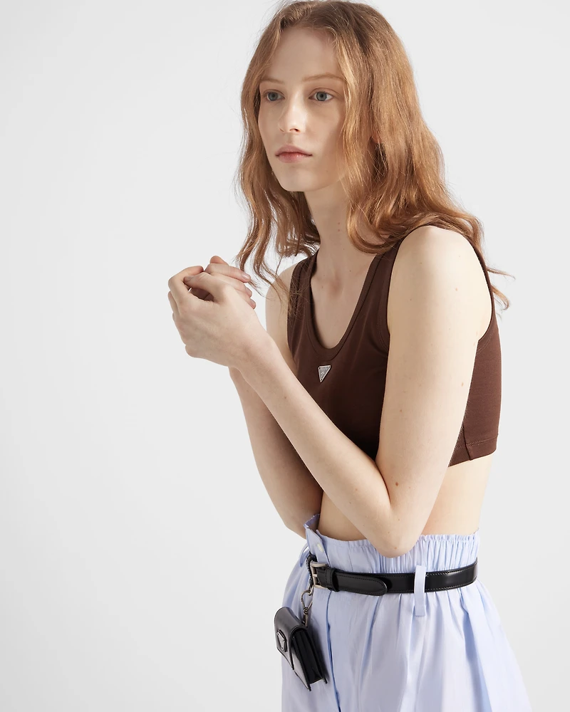 Ribbed knit crop top