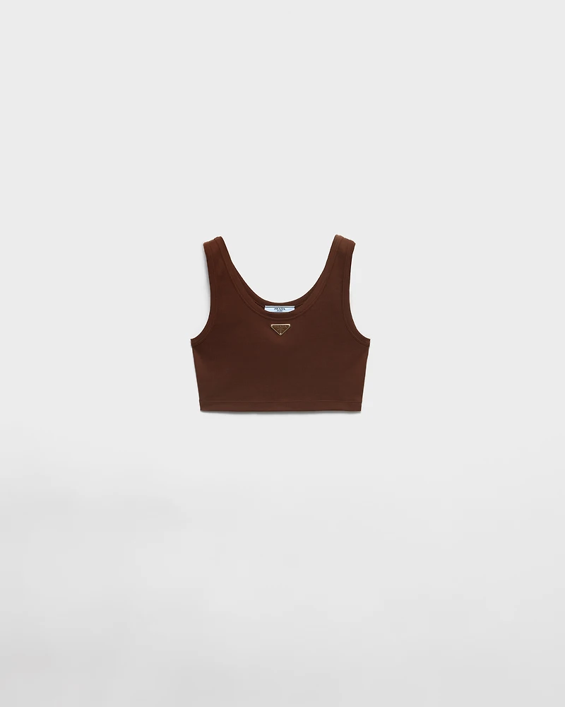 Ribbed knit crop top