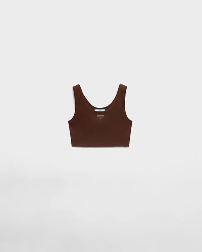 Ribbed knit crop top