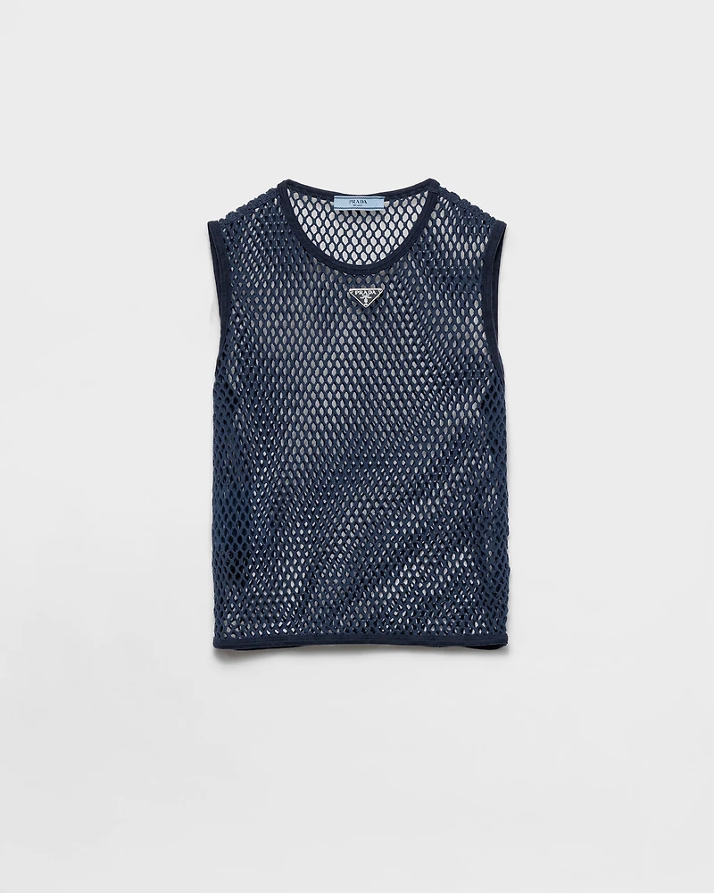 Cotton mesh top