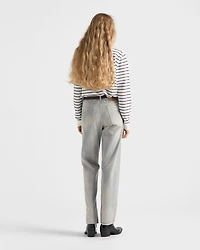 Striped piqué polo shirt