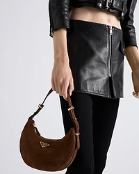 Leather mini skirt