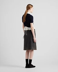Leather miniskirt