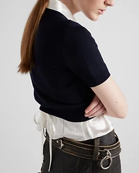 Leather miniskirt