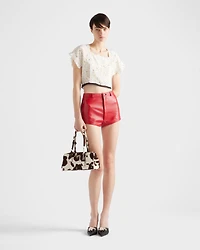 Nappa leather culottes