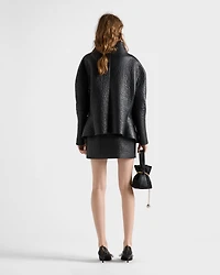 Bonded nappa leather jacket