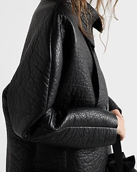 Bonded nappa leather jacket