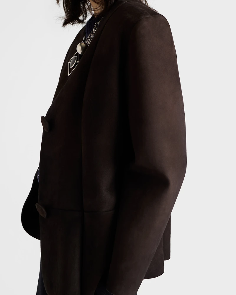 Bonded suede jacket