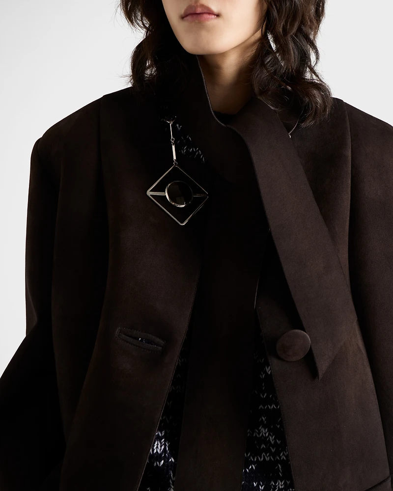 Bonded suede jacket