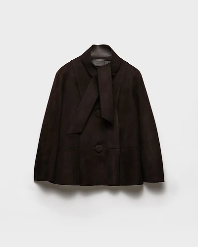 Bonded suede jacket