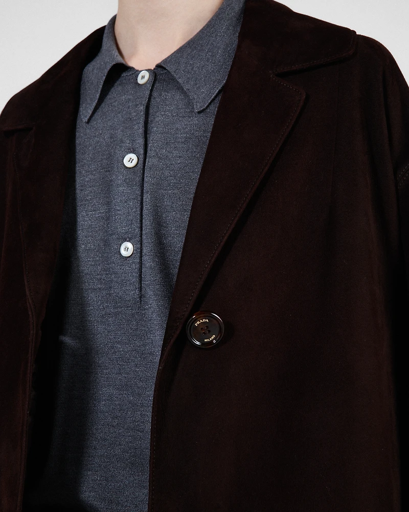 Suede coat