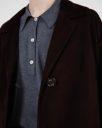 Suede coat