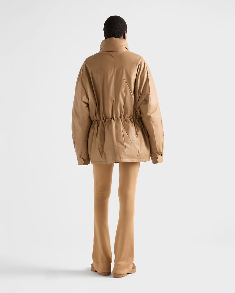 Nappa leather coat