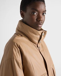 Nappa leather coat