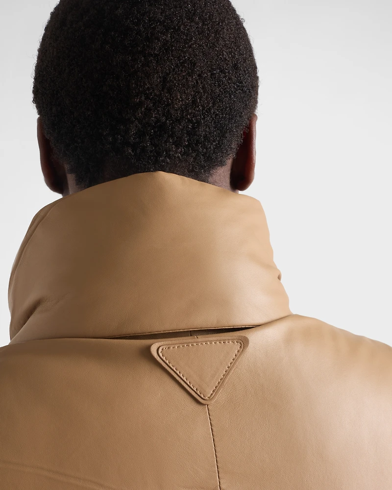 Nappa leather coat