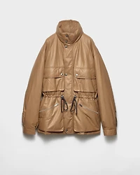 Nappa leather coat