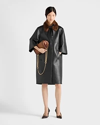 Bonded leather coat