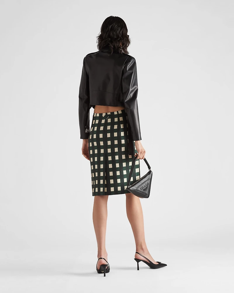Nappa leather biker jacket