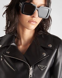 Nappa leather biker jacket