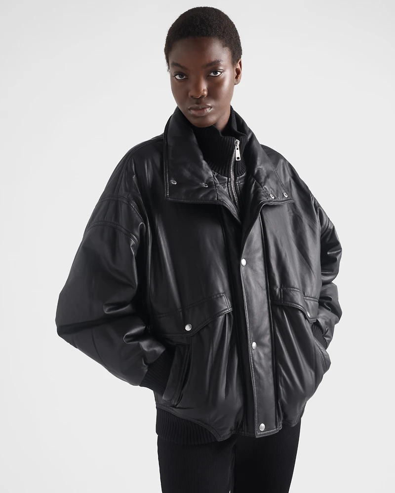 Nappa leather jacket