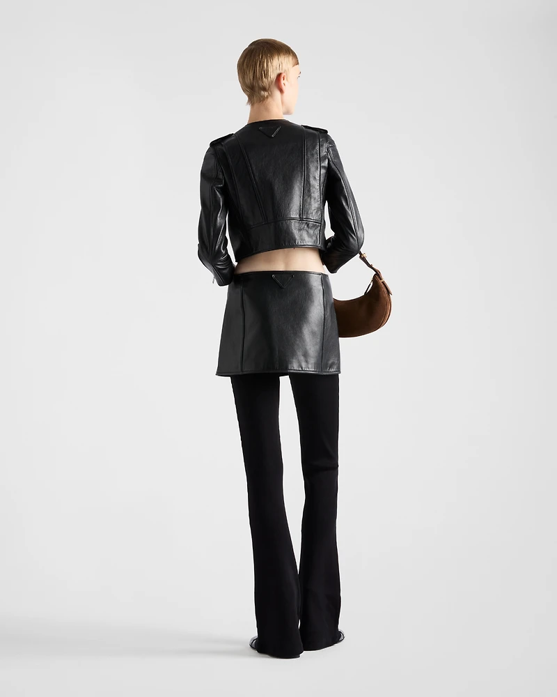 Leather biker jacker