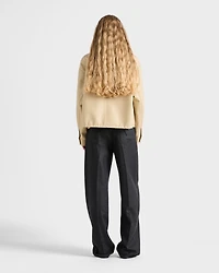 Nappa leather blouson jacket