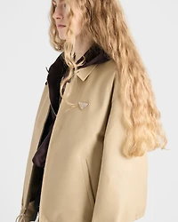 Nappa leather blouson jacket