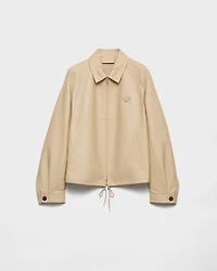 Nappa leather blouson jacket