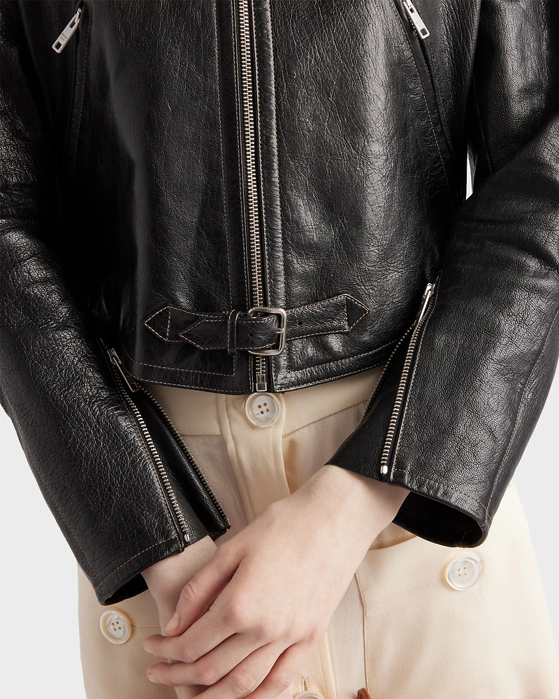 Leather jacket