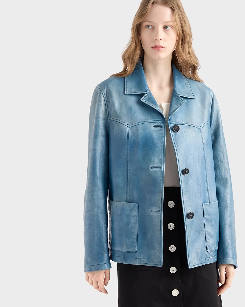 Nappa leather jacket