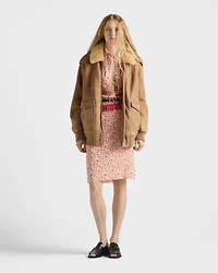 Shearling bomber jacket