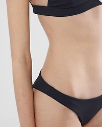 Ribbed knit bikini bottom