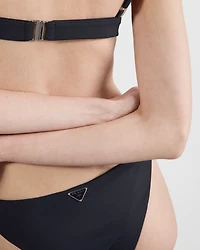 Ribbed knit bikini bottom