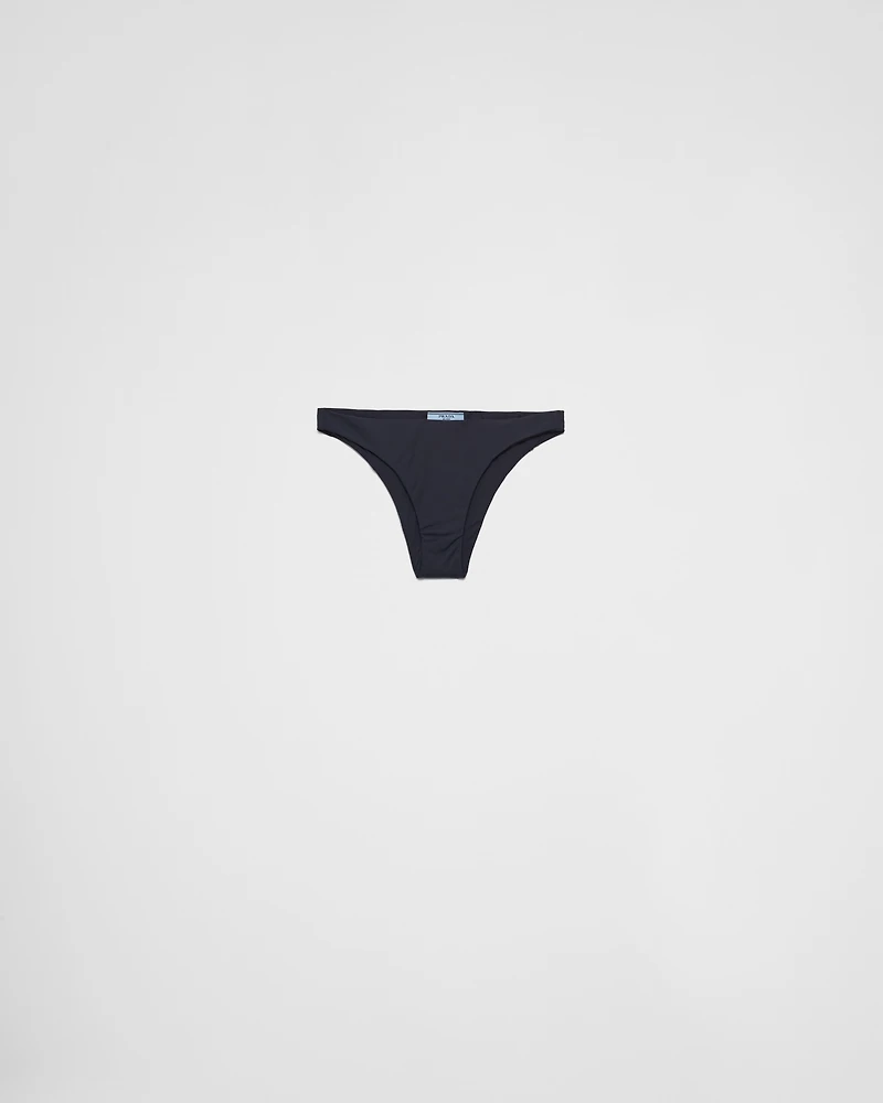 Ribbed knit bikini bottom