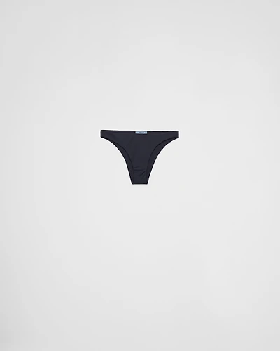 Ribbed knit bikini bottom
