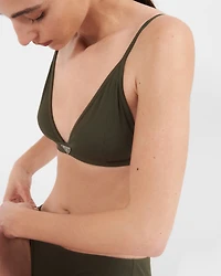 Ribbed knit bikini bottom