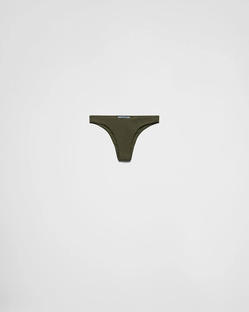 Ribbed knit bikini bottom