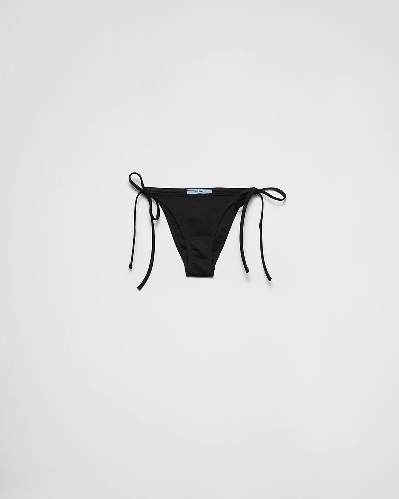 Interlock knit bikini bottom